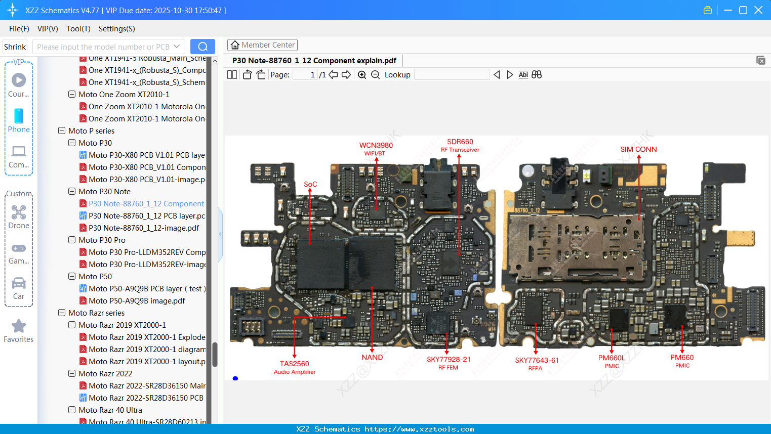 Motorola P30 Note-88760_1_12 Component Explain